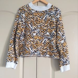 Rachel Comey + Target Animal Print Crew Neck Pullover Sweater